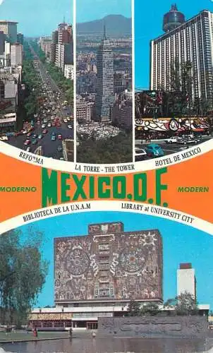 Postcard Mexico ciudad de mexico university city