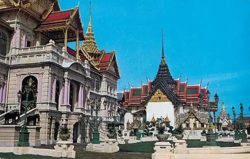 Postcard Thailand Chakri Throne Hall Bangkok Grand Palace