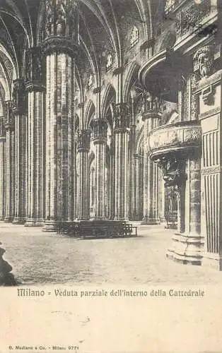 Postcard Italy Milano cattedrale