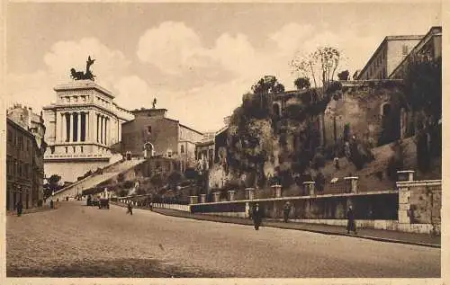 Postcard Italy Rome Via del Mare Rupe Tarpea