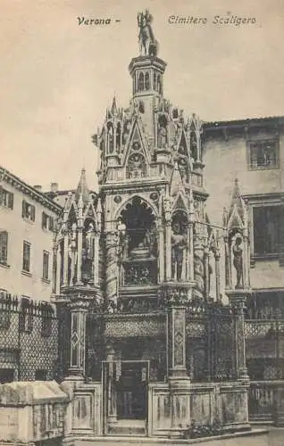 Postcard Italy Verona cimitero Scaligero
