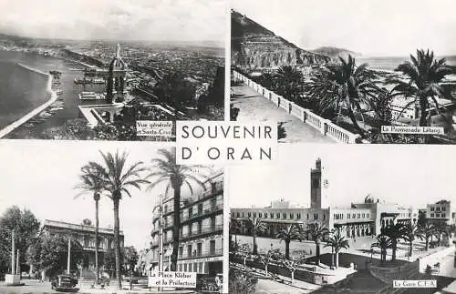 Postcard Africa Algiers Oran Santa Cruz