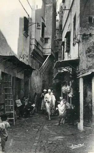 Postcard Africa Algiers Alger la Casbah l'epicier