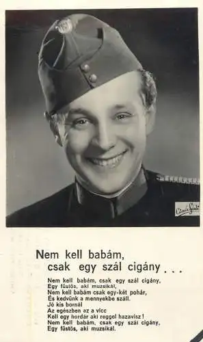 Postcard entertainer Hungary Gozman Gyorgy Egy Boldog Festi Nyar