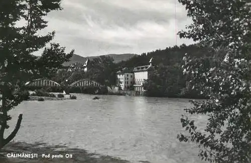 Postcard Romania Calimanesti pod peste Olt
