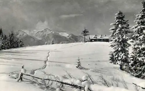 Postcard Romania Predeal cabana Trei Brazi 1958