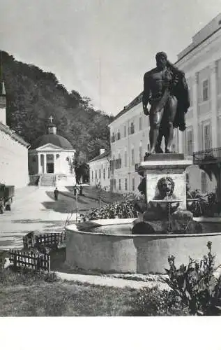 Postcard Romania Baile Herculane statuia lui Hercule