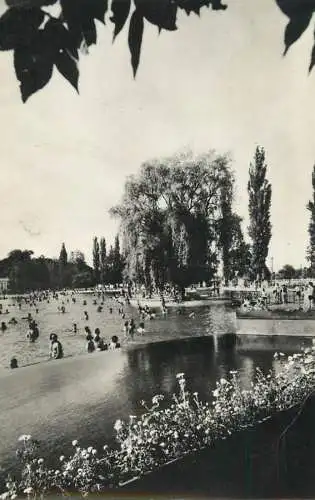 Postcard Romania Oradea Baile Felix strand