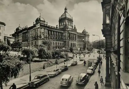 Postcard Czech Republic Prague National Museum