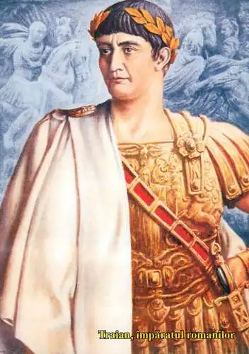 Postcard history Traian roman emperor 111