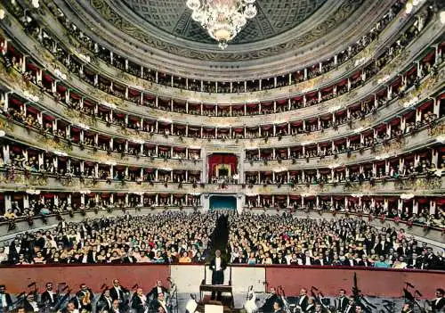 Postcard Italy Milano theatre de la Scala 1965