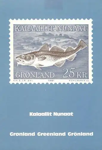 Postcard Greenland 25KR stamp