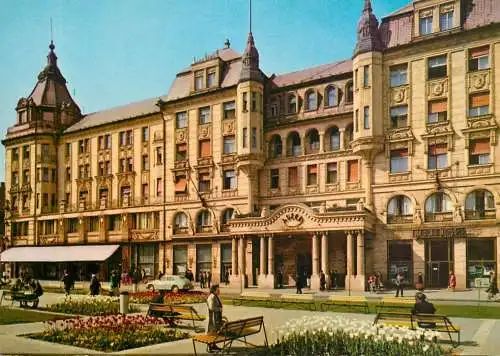 Postcard Hungary Debrecen Arany Bika Szallo