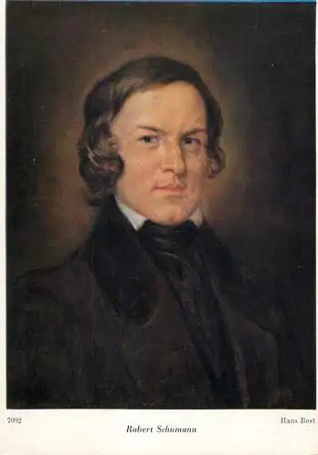 Fine art postcard Robert Schumann Hans Best