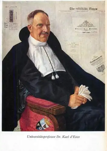 Fine arts postcard painting Universitatsprofessor Dr. Karl d'Ester