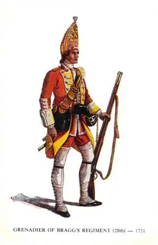 Military postcard Grenadier of Bragg's regiment
