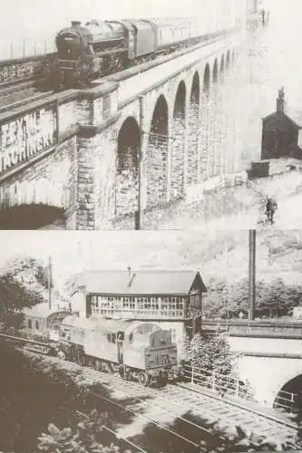 Transportation postcard South Yorkshire Lockwood viaduct Huddersfield 1992