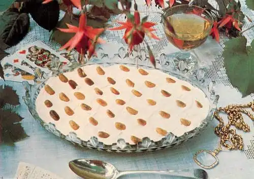 Recipe postcard English trifle recipe of countess of Huntingdon's