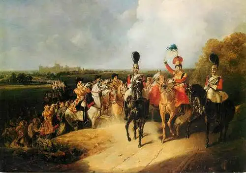 Fine arts painting The band of the 2nd life guards J.F. Tayler London museum