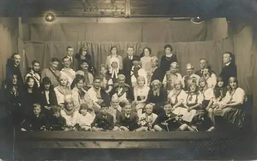 Photo postcard theater play costumes