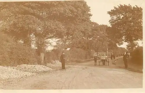 Photo postcard bobbie policeman and cart