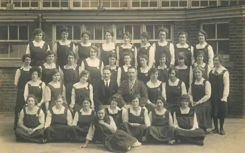 Photo postcard elegant group photo class reunion