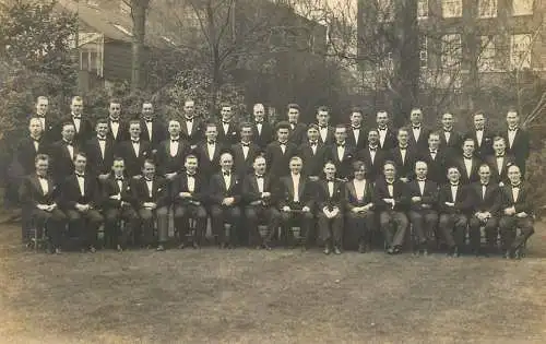 Photo postcard elegant group photo class reunion graduation