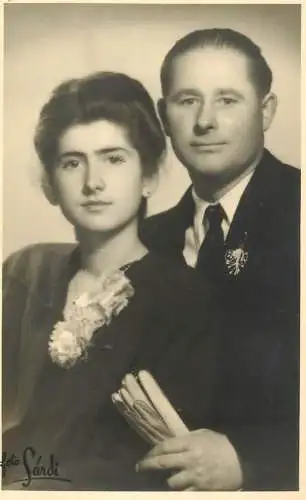 Photo postcard elegant couple foto Sardi