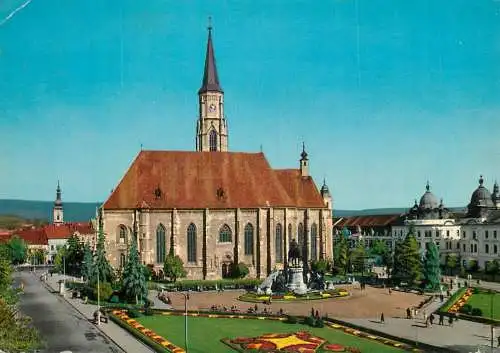 Romania Kruger publishing postcard Cluj St. Michail church