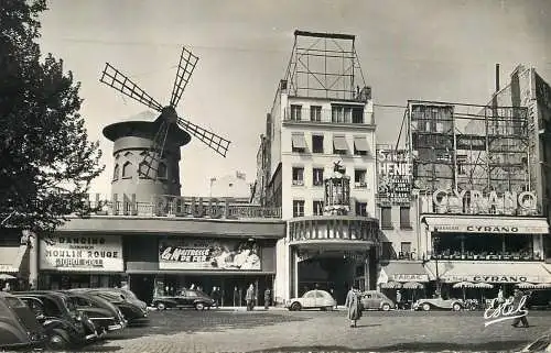 France Paris le Moulin Rouge 1956