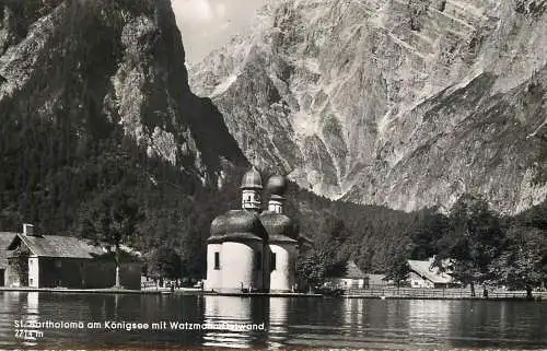 Germany St. Bartholoma am Konigsee mit Watzmann Ostwand
