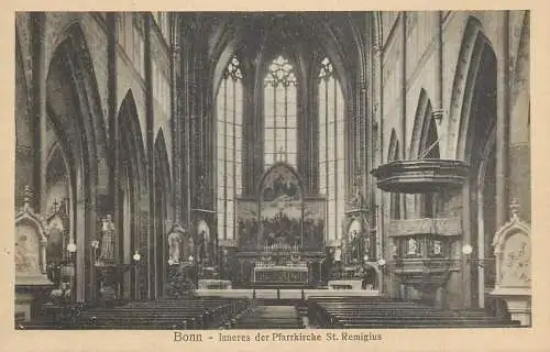 Germany Bonn Inneres der Pfarrkirche St. Remigius