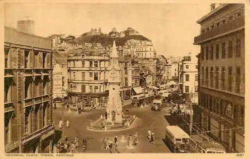 United Kingdom England Hastings memorial clock tower