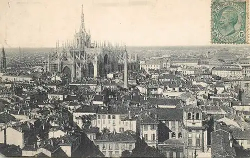 Italy Milano panorama dal campanile