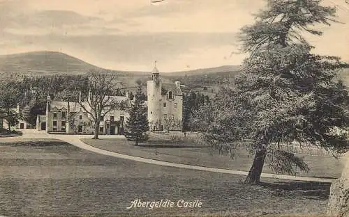 British castles postcard Abergeldie castle