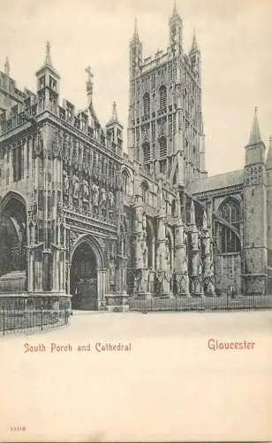 British churches & cathedrals postcard Gloucester cathedral
