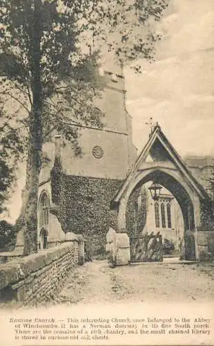 British churches & cathedrals postcard Enstone church