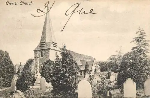 British churches & cathedrals postcard Clewer church