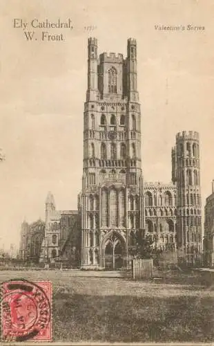 British churches & cathedrals postcard Ely cathedral