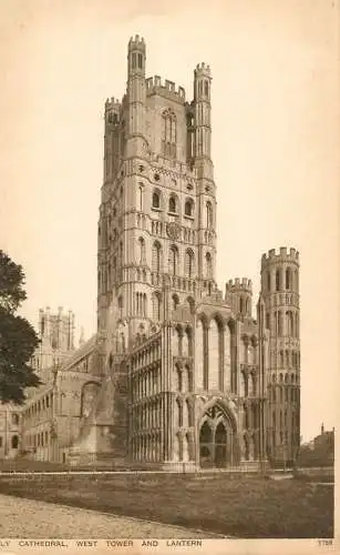 British churches & cathedrals postcard Ely cathedral