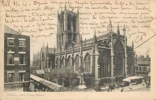 British churches & cathedrals postcard Hull Holy Trinity church