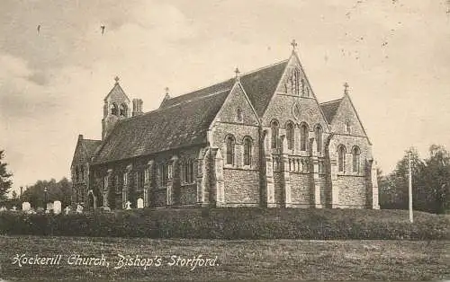 British churches & cathedrals postcard Stortford Kockerill church