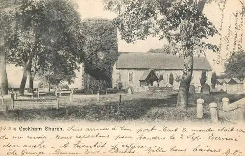 British churches & cathedrals postcard Cookham church