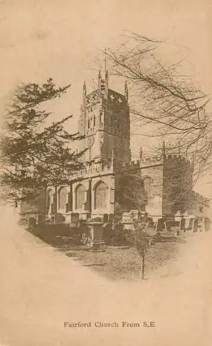 British churches & cathedrals postcard Fairford church