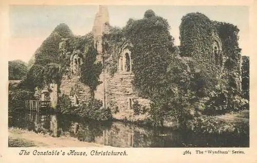 British churches & cathedrals postcard Christchurch the Constable's house