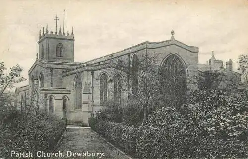 British churches & cathedrals postcard Dewsbury parish church