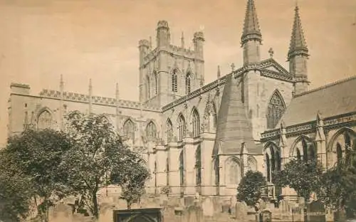 British churches & cathedrals postcard Chester cathedral