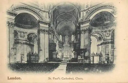 British churches & cathedrals postcard London St. Paul's cathedral