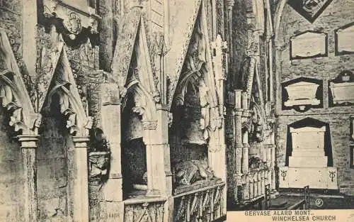British churches & cathedrals postcard Winchelsea church Gervase Alard Mont