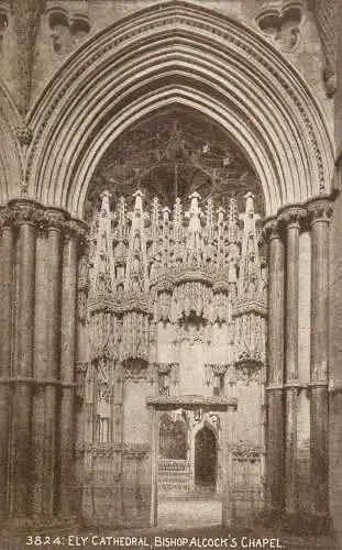 British churches & cathedrals postcard Ely catheral Bishop Alcock's chapel